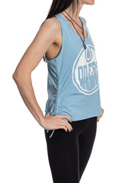 Load image into Gallery viewer, Edmonton Oilers Women&#39;s Adjustable Jersey Knit Tank Top
