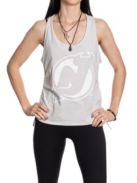 Load image into Gallery viewer, New Jersey Devils Women&#39;s Adjustable Jersey Knit Tank Top
