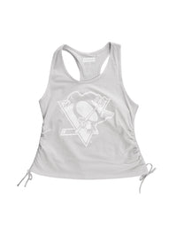 Load image into Gallery viewer, Pittsburgh Penguins Women&#39;s Adjustable Jersey Knit Tank Top
