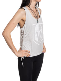 Load image into Gallery viewer, Vegas Golden Knights Women&#39;s Adjustable Jersey Knit Tank Top
