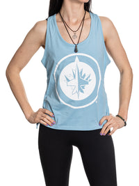 Load image into Gallery viewer, Winnipeg Jets Women&#39;s Adjustable Jersey Knit Tank Top
