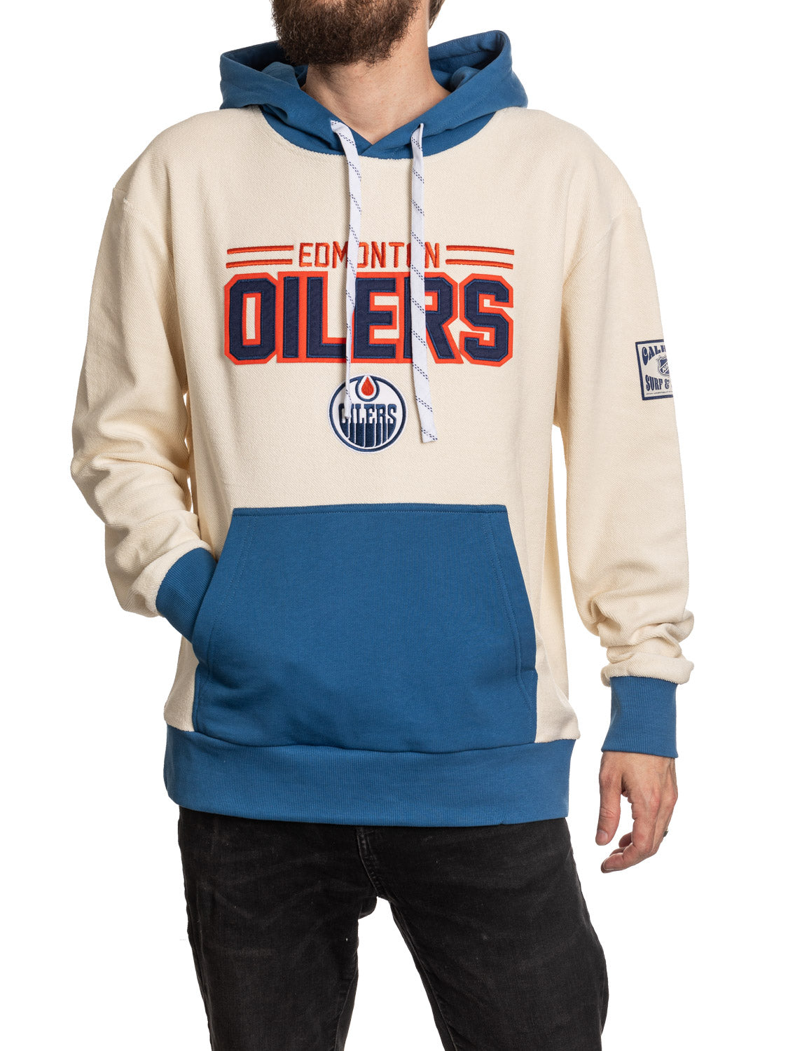 Edmonton Oilers NHL Unisex Reverse Terry Retro Premium Hoodie