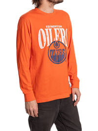 Load image into Gallery viewer, Edmonton Oilers Vintage Wash Long Sleeve Shirt
