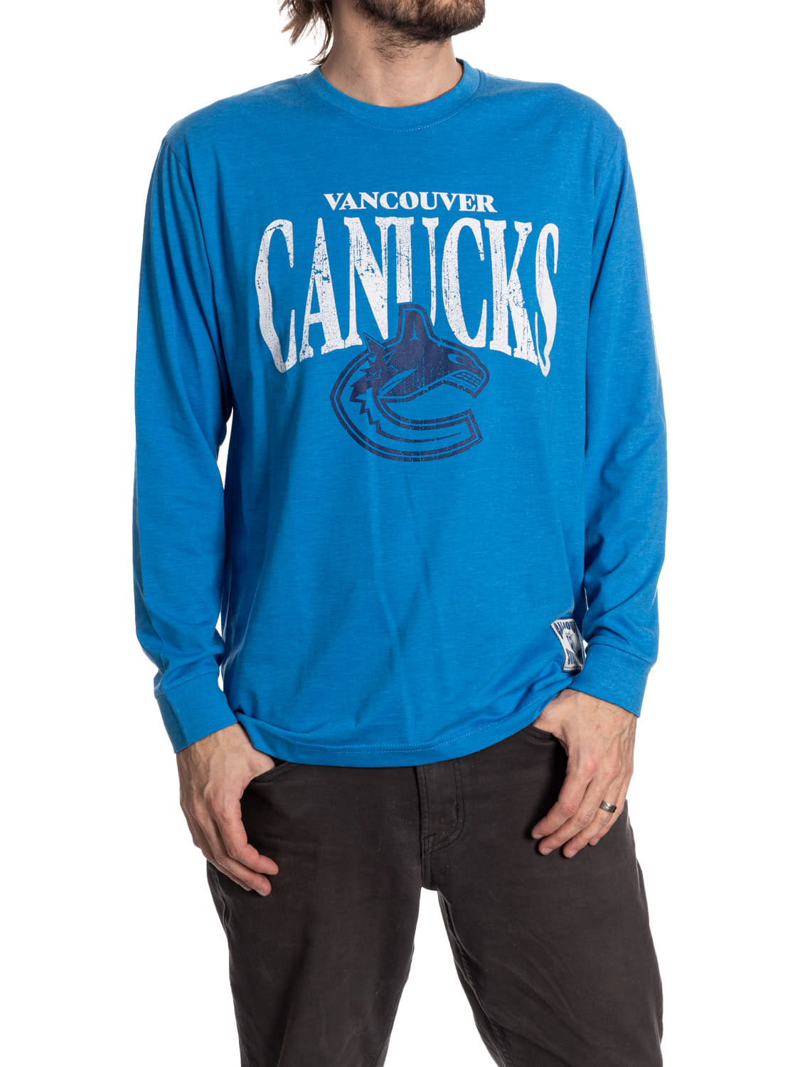 Vancouver Canucks Vintage Wash Long Sleeve Shirt