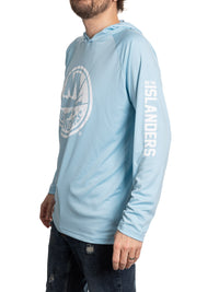 Load image into Gallery viewer, New York Islanders Hooded Rashguard with UV Protection
