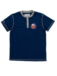 Load image into Gallery viewer, New York Islanders Waffle Henley Shirt
