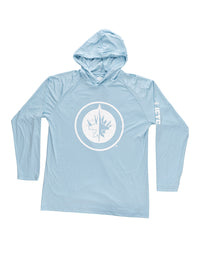Load image into Gallery viewer, Winnipeg Jets Hooded Rashguard with UV Protection
