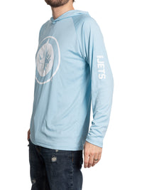 Load image into Gallery viewer, Winnipeg Jets Hooded Rashguard with UV Protection
