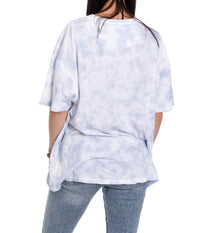 Load image into Gallery viewer, Premium Seattle Kraken Blue Tie Dye Oversized Women&#39;s T-Shirt
