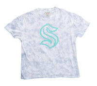 Load image into Gallery viewer, Premium Seattle Kraken Blue Tie Dye Oversized Women&#39;s T-Shirt
