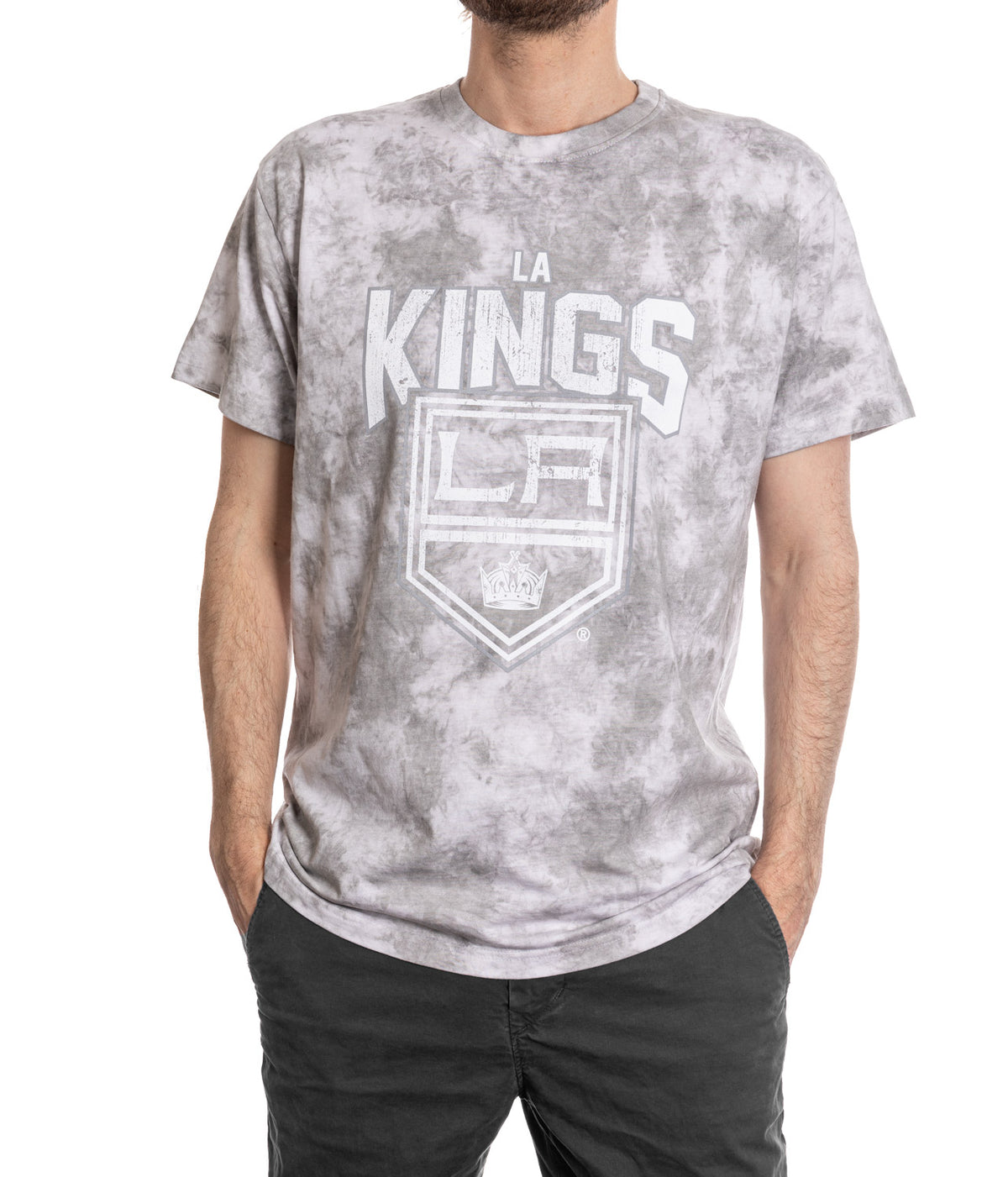 Los Angeles Kings Grey Cloud Tie Dye T-Shirt