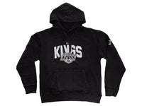 Load image into Gallery viewer, Los Angeles Kings Distressed Logo Unisex Black Acid Wash Hoodie
