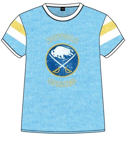 Buffalo Sabres NHL Ladies Loose Fit Varsity Style Retro Lounge T-Shirt