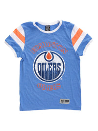 Load image into Gallery viewer, Edmonton Oilers Ladies Loose Fit Varsity Style Retro Lounge T-Shirt
