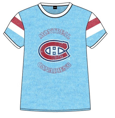 Montreal Canadians NHL Ladies Loose Fit Varsity Style Retro Lounge T-Shirt