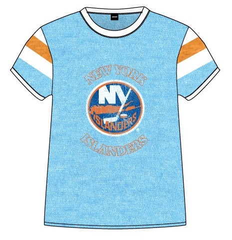 New York Islanders NHL Ladies Loose Fit Varsity Style Retro Lounge T-Shirt