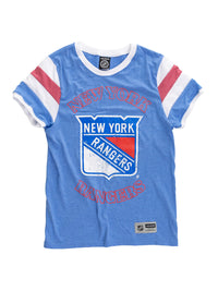 Load image into Gallery viewer, New York Rangers Ladies Loose Fit Varsity Style Retro Lounge T-Shirt

