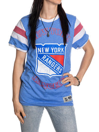 Load image into Gallery viewer, New York Rangers Ladies Loose Fit Varsity Style Retro Lounge T-Shirt
