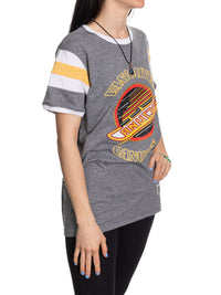 Load image into Gallery viewer, Vancouver Canucks Ladies Loose Fit Varsity Style Retro Lounge T-Shirt

