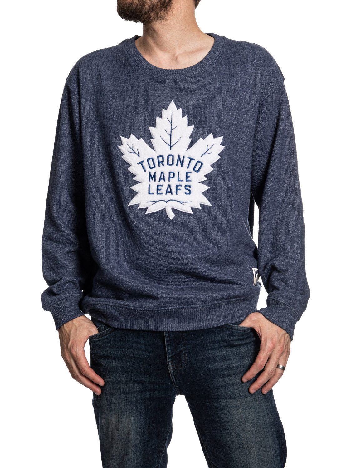 Toronto Maple Leafs NHL Unisex Cabin Crew Neck Sweater with Chenille logo