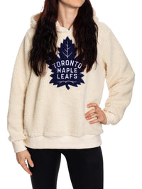 Load image into Gallery viewer, NHL Toronto Maple Leafs Ladies Sherpa Hoodie
