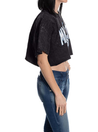 Load image into Gallery viewer, Utah Mammoth Acid Wash Crop Top
