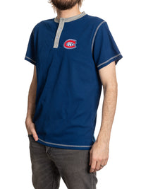 Load image into Gallery viewer, Montreal Canadiens Waffle Henley Shirt
