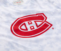 Load image into Gallery viewer, Premium Montreal Canadiens Blue Tie Dye Oversized Women&#39;s T-Shirt

