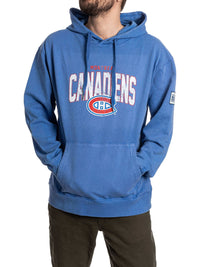 Load image into Gallery viewer, Montreal Canadiens Distressed Logo Unisex Blue Acid Wash Hoodie

