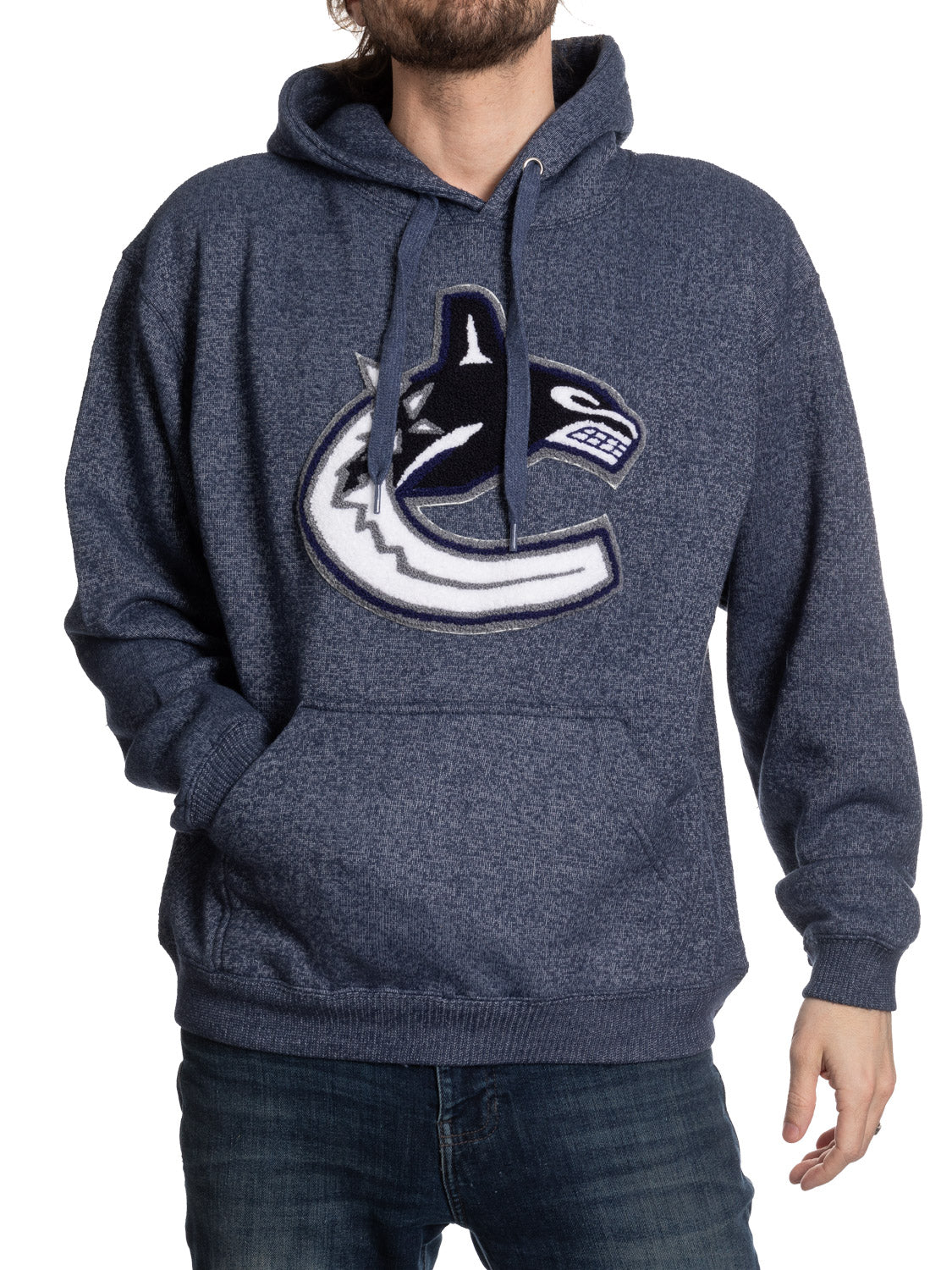 Vancouver Canucks Unisex Nantucket Hoodie with Chenille Logo Crest