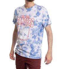 Load image into Gallery viewer, New York Rangers Blue Cloud Tie Dye T-Shirt
