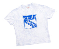 Load image into Gallery viewer, Premium New York Rangers Blue Tie Dye Oversized Women&#39;s T-Shirt
