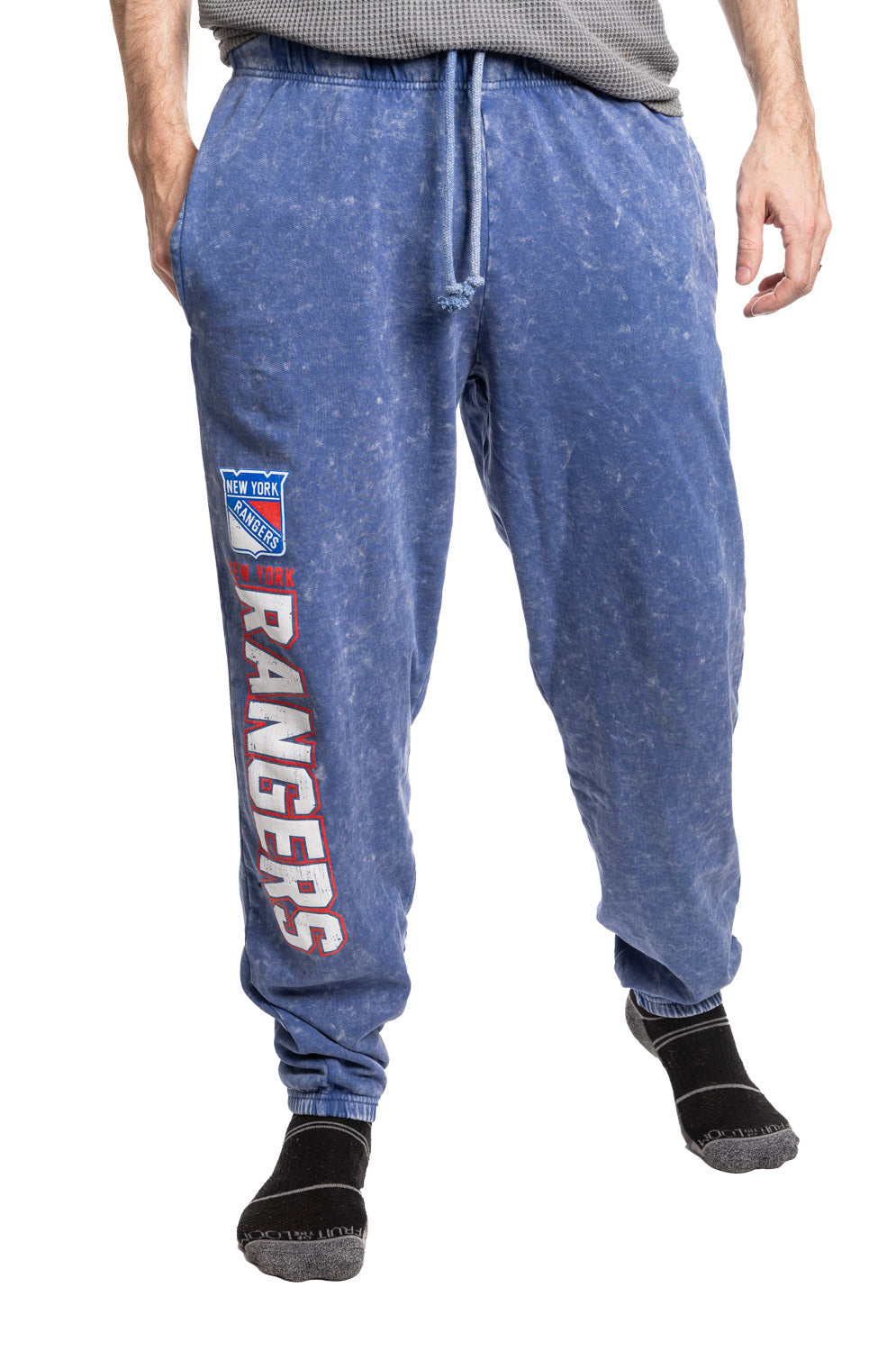 Official licensed NHL New York Rangers Acid Wash Joggers