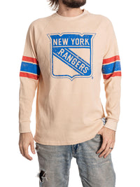 Load image into Gallery viewer, N.Y. Rangers Long Sleeve Waffle Crewneck
