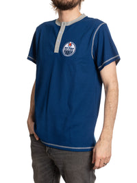 Load image into Gallery viewer, Edmonton Oilers Waffle Henley Shirt
