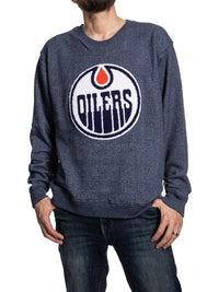 Load image into Gallery viewer, Edmonton Oilers NHL Unisex Cabin Crew Neck Sweater with Chenille logo
