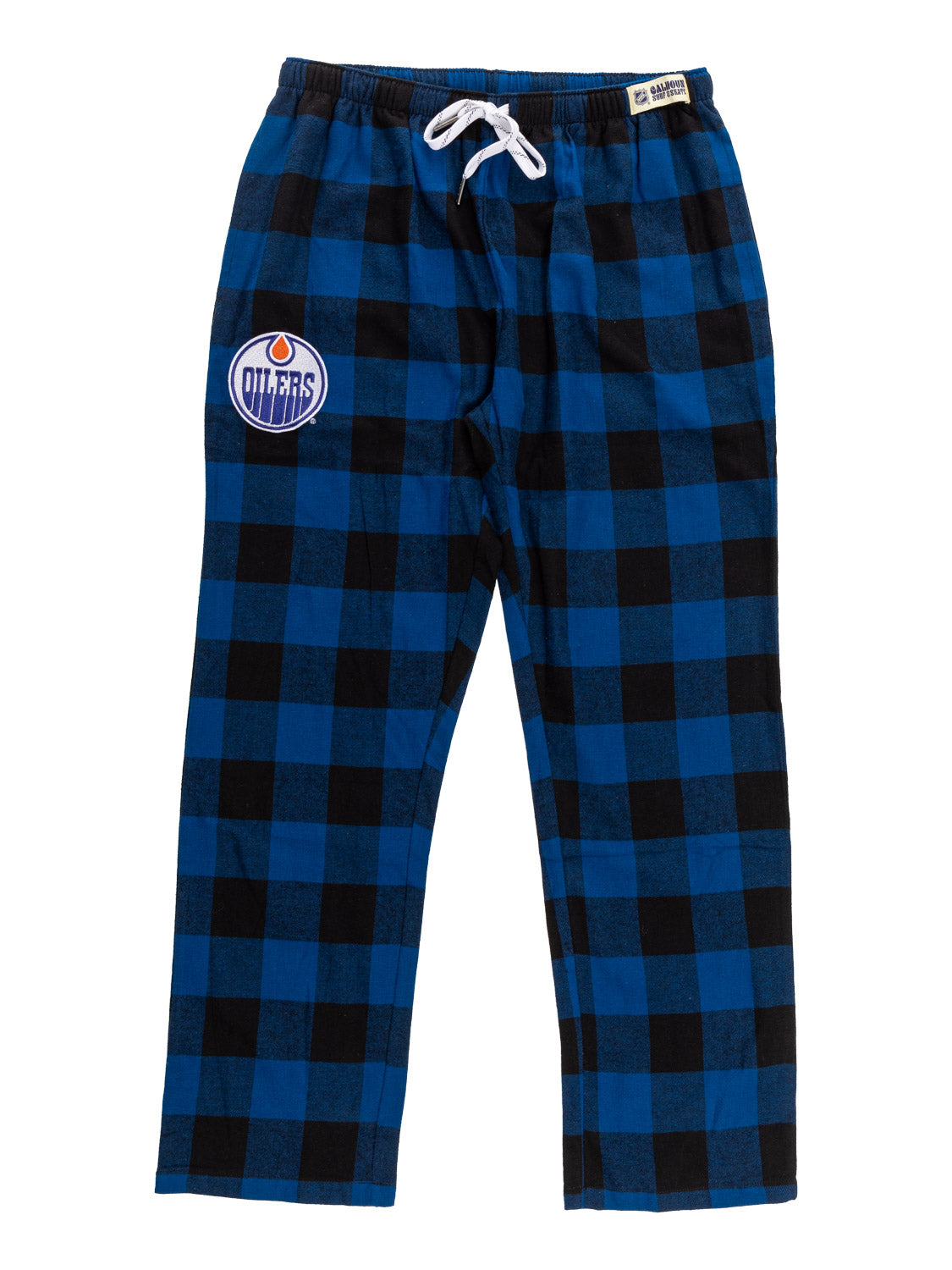 Official NHL Edmonton Oilers Buffalo Plaid Flannel PJ pants