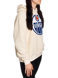 Load image into Gallery viewer, NHL Edmonton Oilers Ladies Sherpa Hoodie
