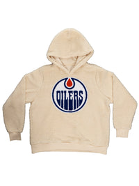 Load image into Gallery viewer, NHL Edmonton Oilers Ladies Sherpa Hoodie
