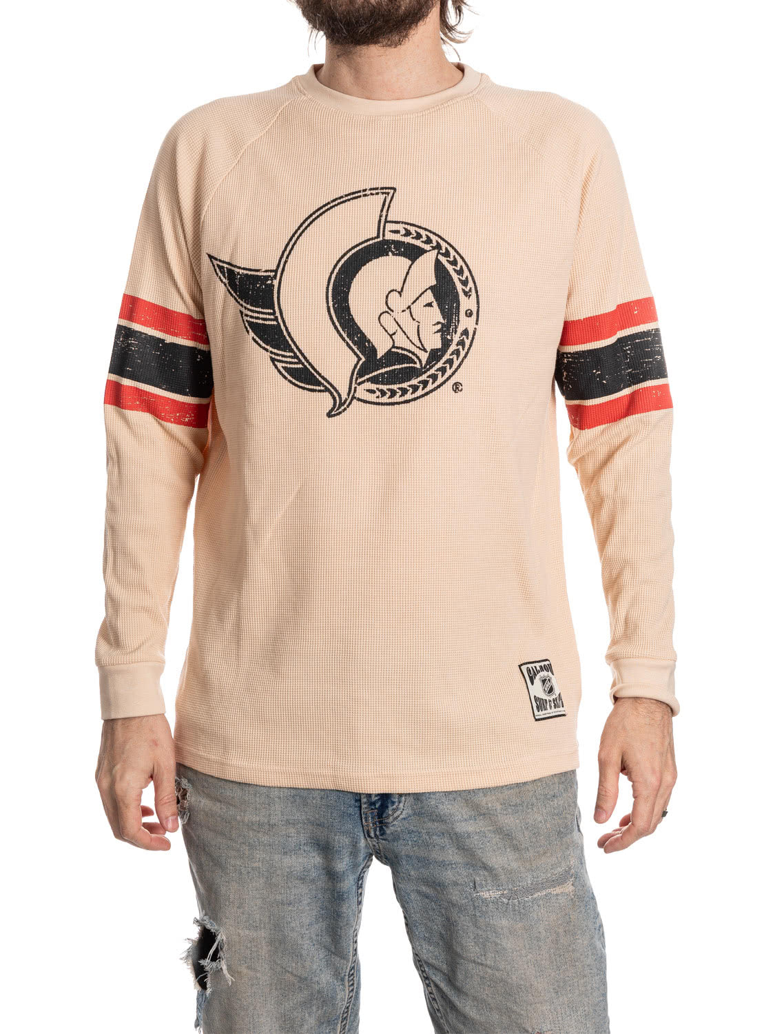 Ottawa Senators Long Sleeve Waffle Crewneck