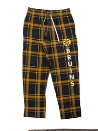 Load image into Gallery viewer, Men's Stretch Plaid Pajama Pants --Boston Bruins
