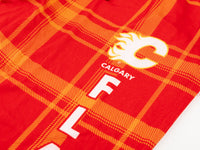 Load image into Gallery viewer, Men's Stretch Plaid Pajama Pants -- Calgary Flames
