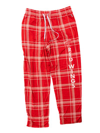 Load image into Gallery viewer, Men's Stretch Plaid Pajama Pants --Detroit Red Wings
