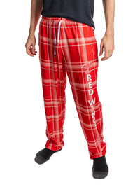 Load image into Gallery viewer, Men's Stretch Plaid Pajama Pants --Detroit Red Wings
