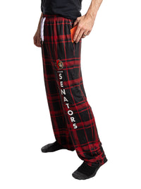 Load image into Gallery viewer, Men's Stretch Plaid Pajama Pants - Ottawa Senators
