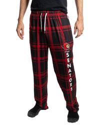 Load image into Gallery viewer, Men's Stretch Plaid Pajama Pants - Ottawa Senators
