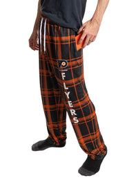 Load image into Gallery viewer, Men's Stretch Plaid Pajama Pants --Philadelphia Flyers
