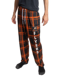 Load image into Gallery viewer, Men's Stretch Plaid Pajama Pants --Philadelphia Flyers
