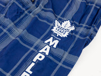 Load image into Gallery viewer, Men's Stretch Plaid Pajama Pants -- Toronto Maple Leafs
