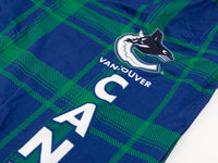 Load image into Gallery viewer, |Men's Stretch Plaid Pajama Pants --Vancouver Canucks
